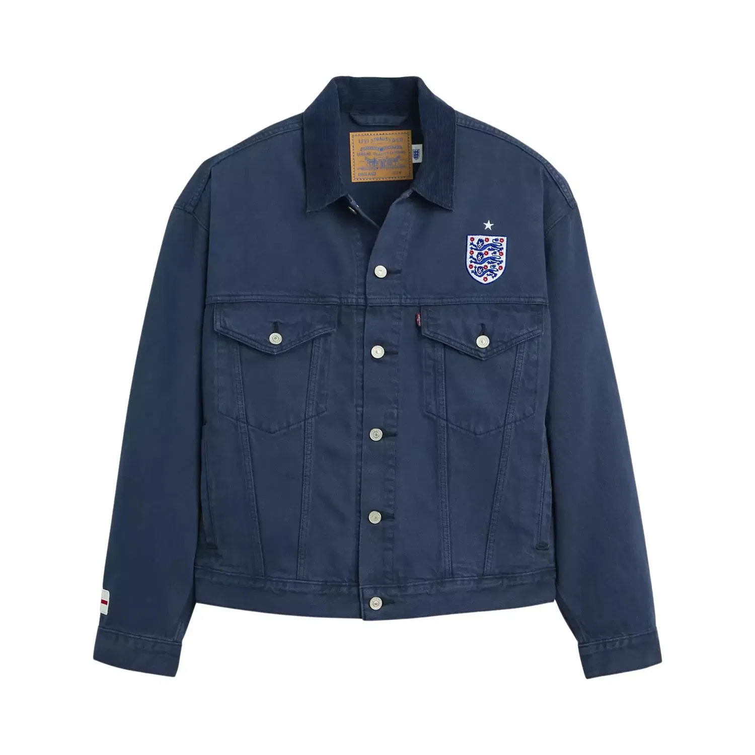 Джинсовая куртка Levi England/White, синий