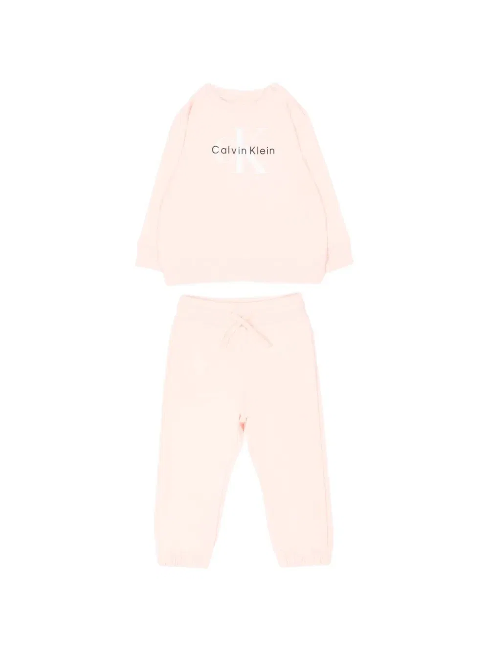 Комплект спортивного костюма с логотипом Calvin Klein Kids, розовый