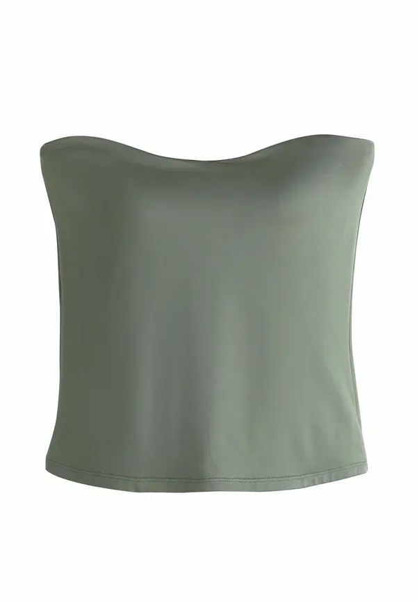 Топ с потайной поддержкой Regular fit hidden support bandeau bra top Next, синий — фото 4