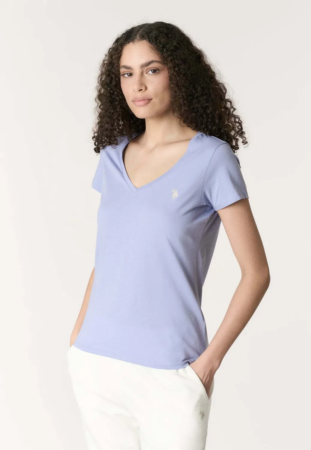 Простая футболка U.S. Polo Assn., Azzurro