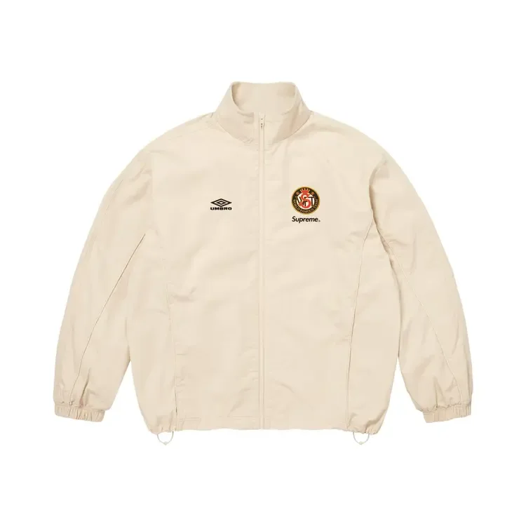 Спортивная куртка Supreme x Umbro из хлопка рипстоп, цвет «Stone», серый