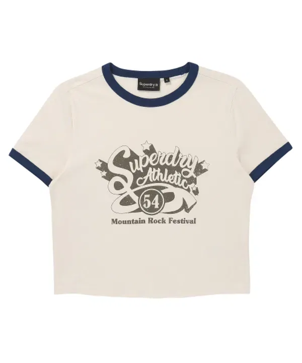 Футболка-алкоголичка Festival Ring, Superdry, айвори