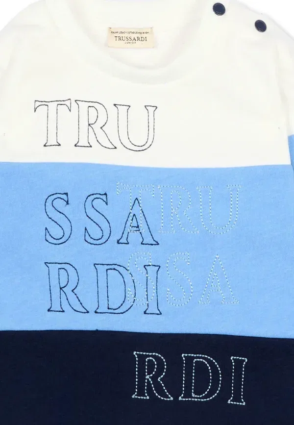 Свитшот из хлопка Maglioni Tru Trussardi Junior, Multi-coloured, мультиколор — фото 3