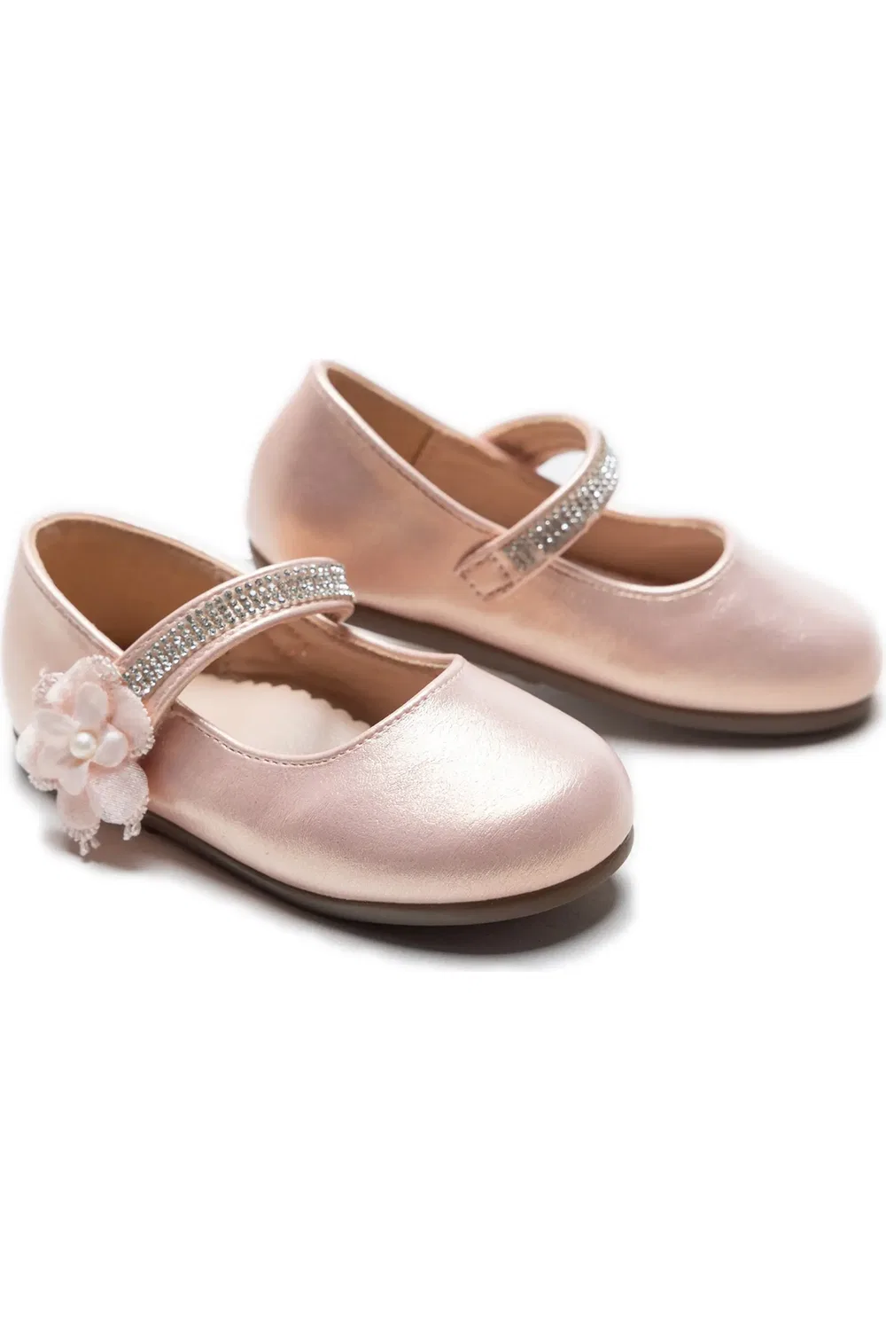 Туфли детские с цветочным декором Primrose Tulleen, розовый — фото 3