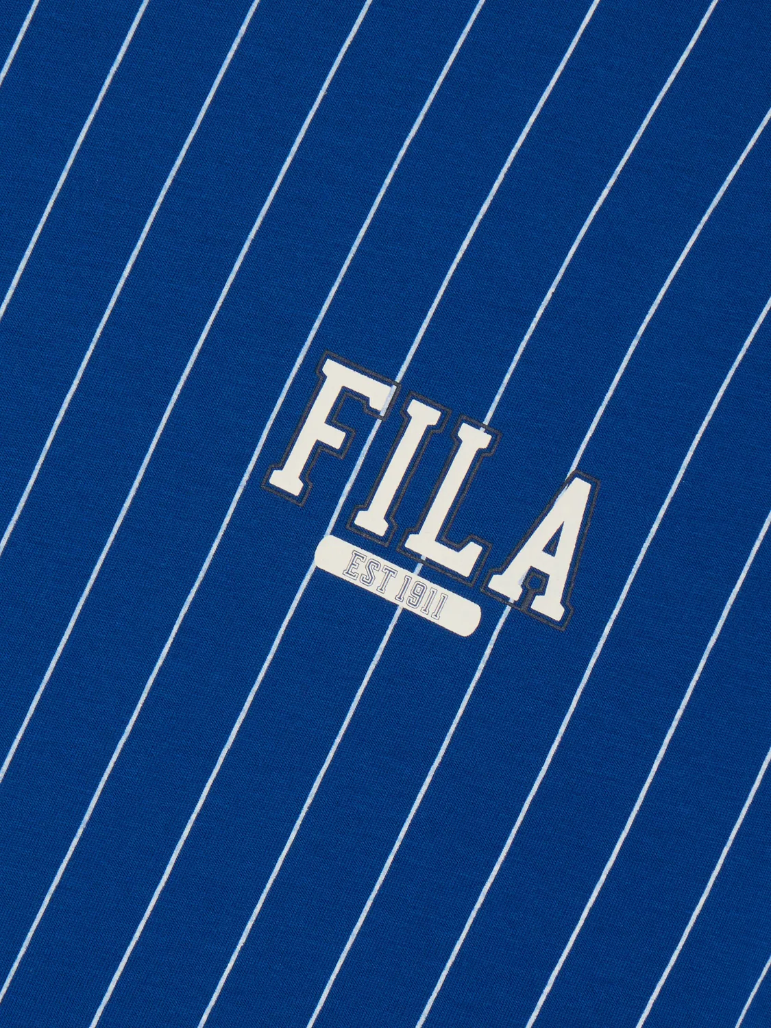 Детская футболка с полосками FILA, синий — фото 3