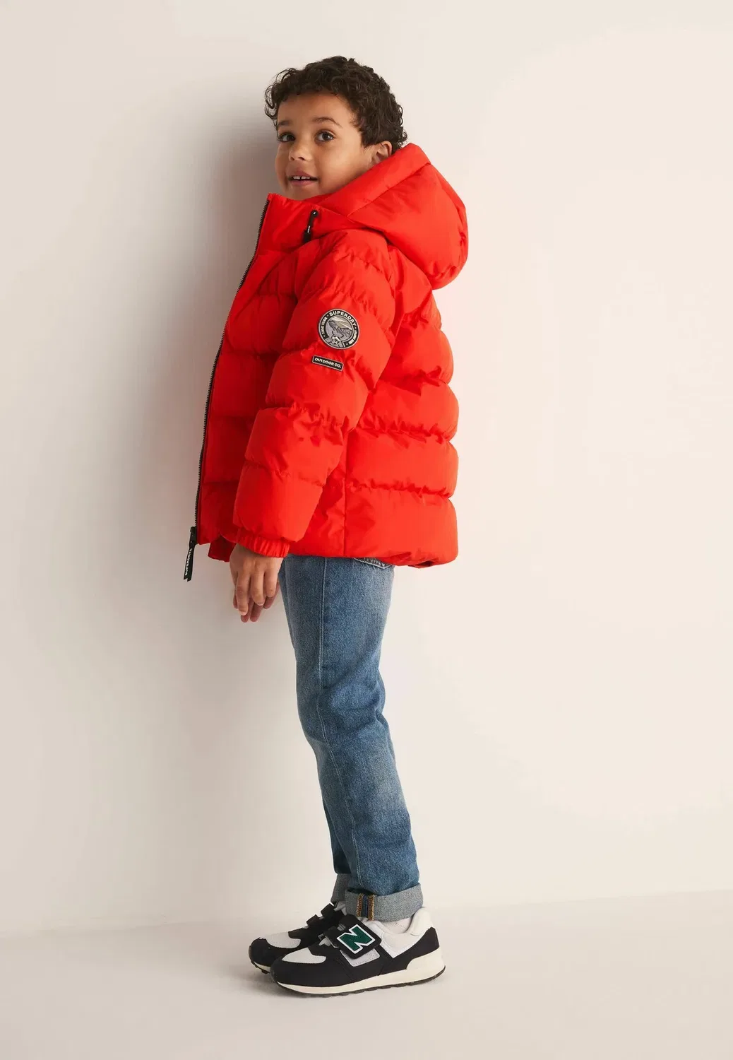 Спортивная пуховая куртка - зимняя куртка Superdry & Co, Red — фото 2