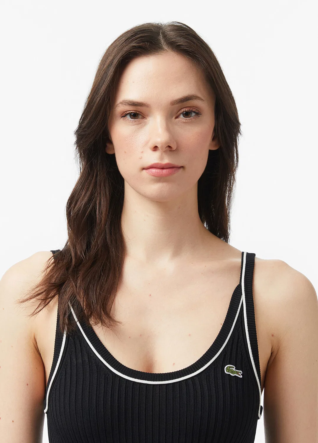 Платье Lacoste Flare Fit, черное — фото 2