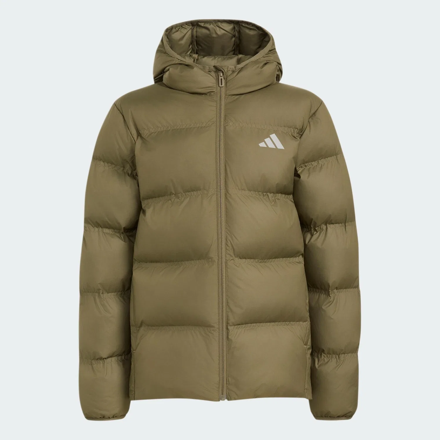 Детская куртка на синтепоне adidas, Khakibeige Silber