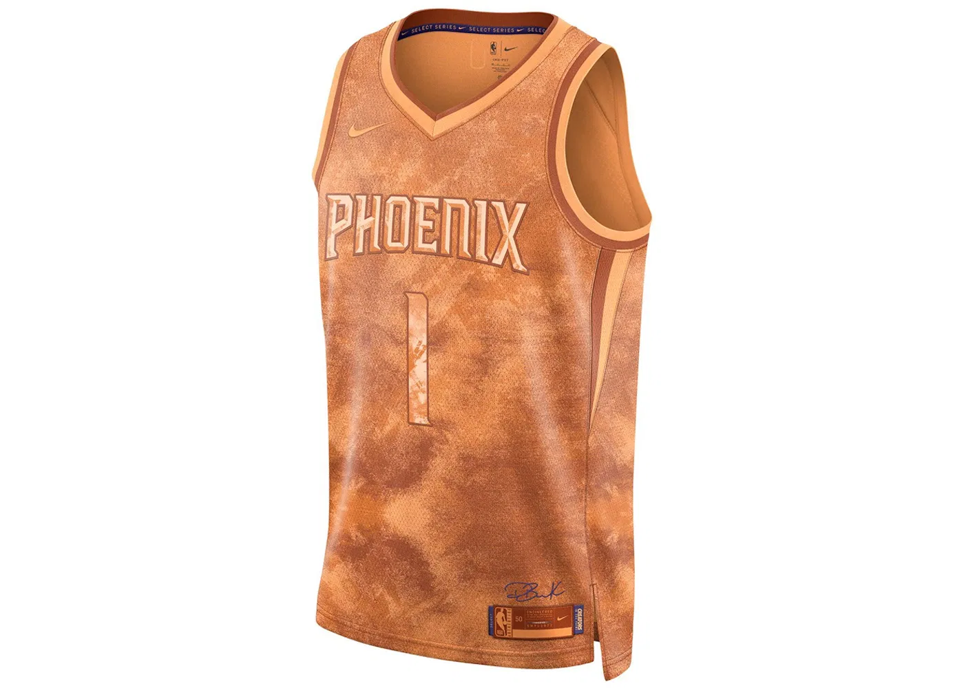 Мужская джерси Nike NBA Devin Booker Phoenix Suns, Orange
