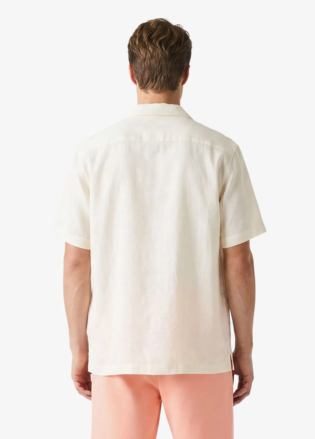 Рубашка мужская Relaxed Fit Lacoste, кремовый — фото 3