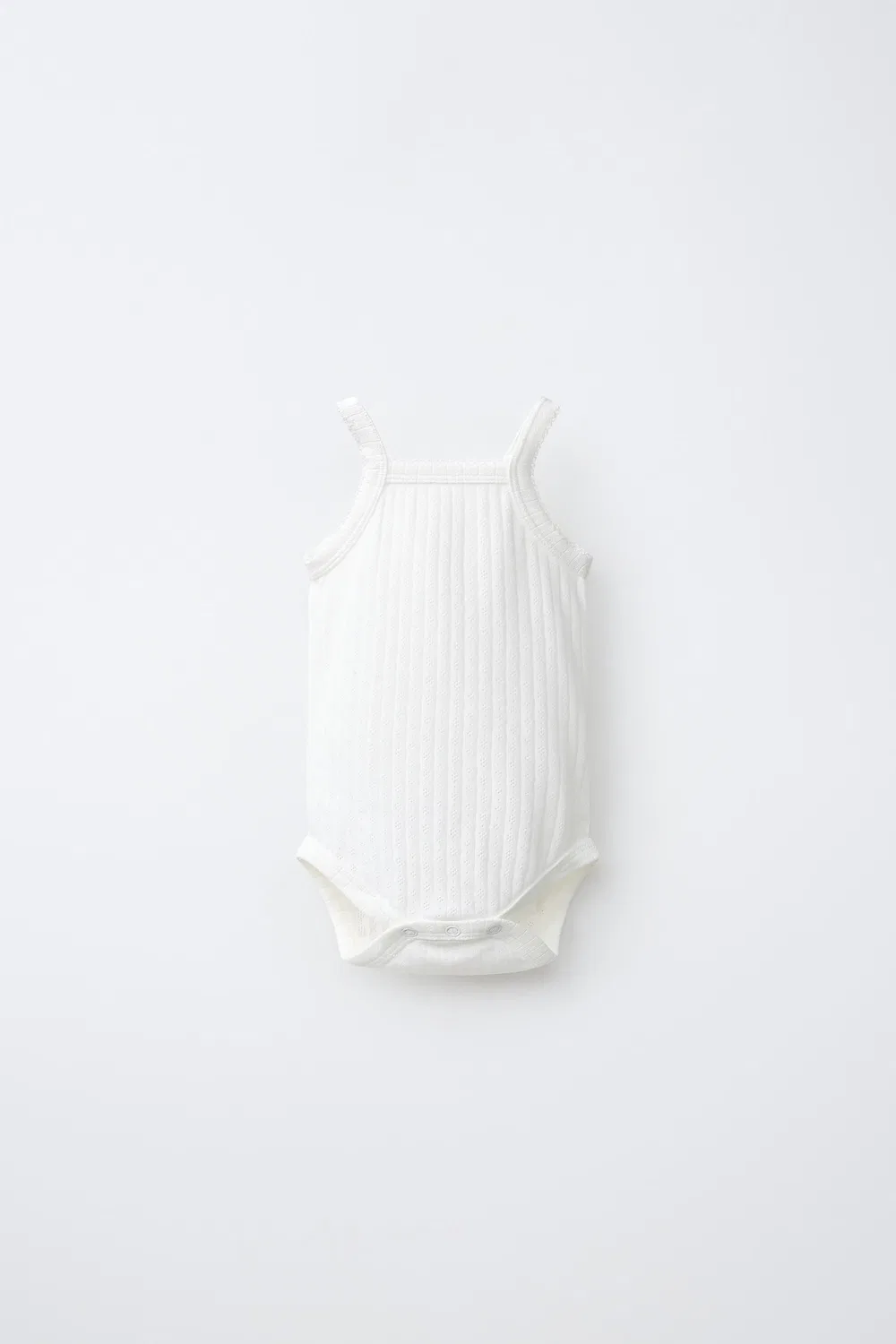 Комплект из 3 боди с ажурными бретелями ZARA, Ecru — фото 2