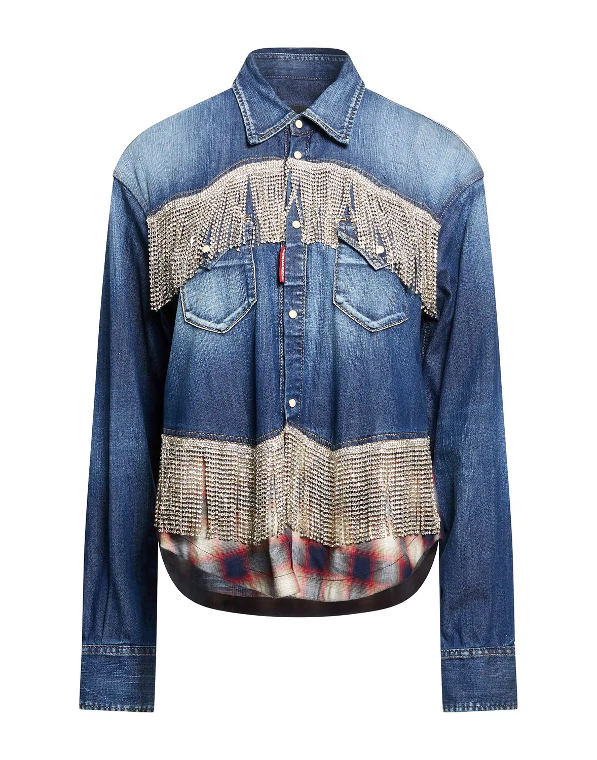 Женская джинсовая рубашка с длинным рукавом Dsquared2, синий