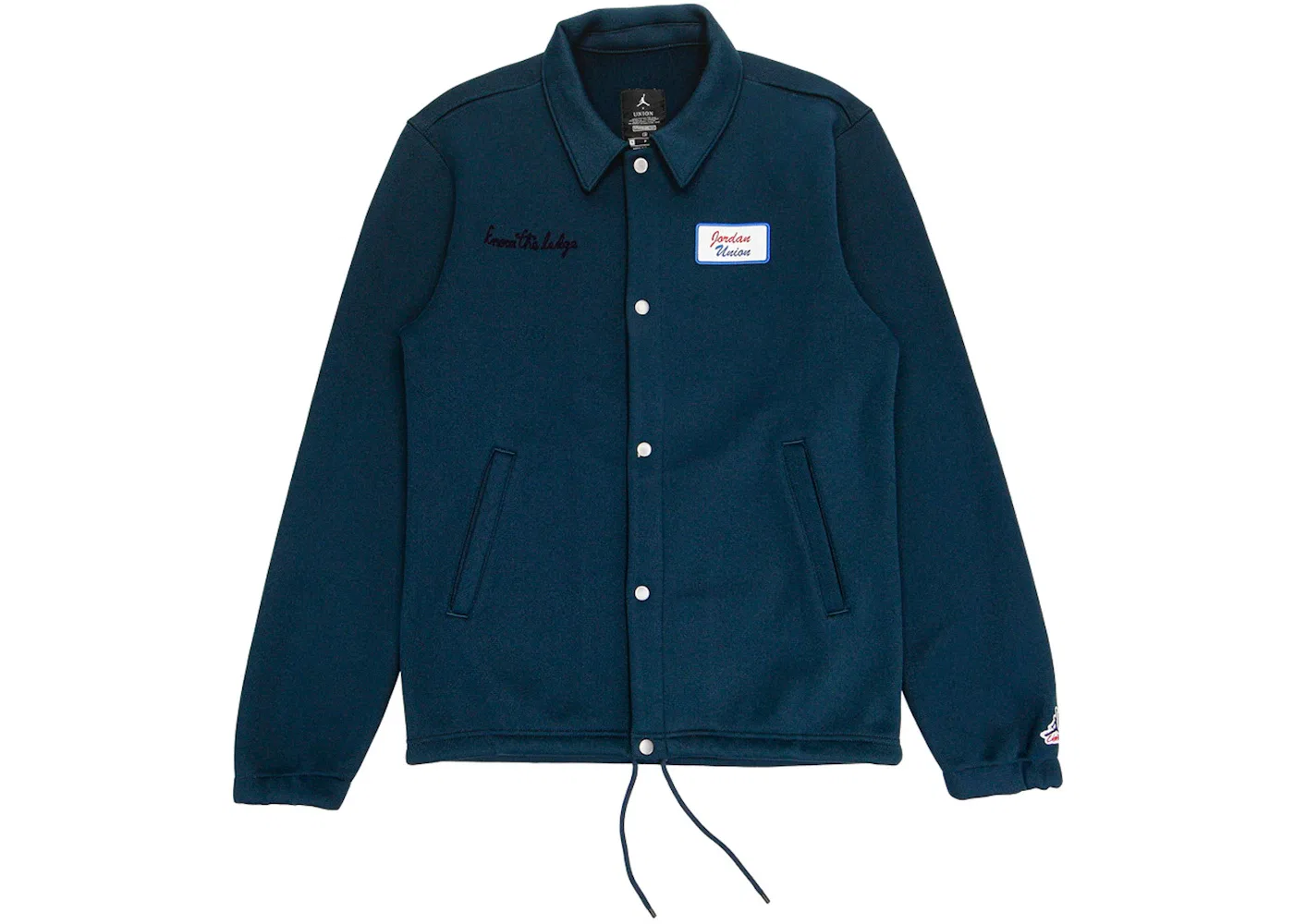 Мужская куртка-тренч с принтом Jordan x Union Coaches Jacket Navy