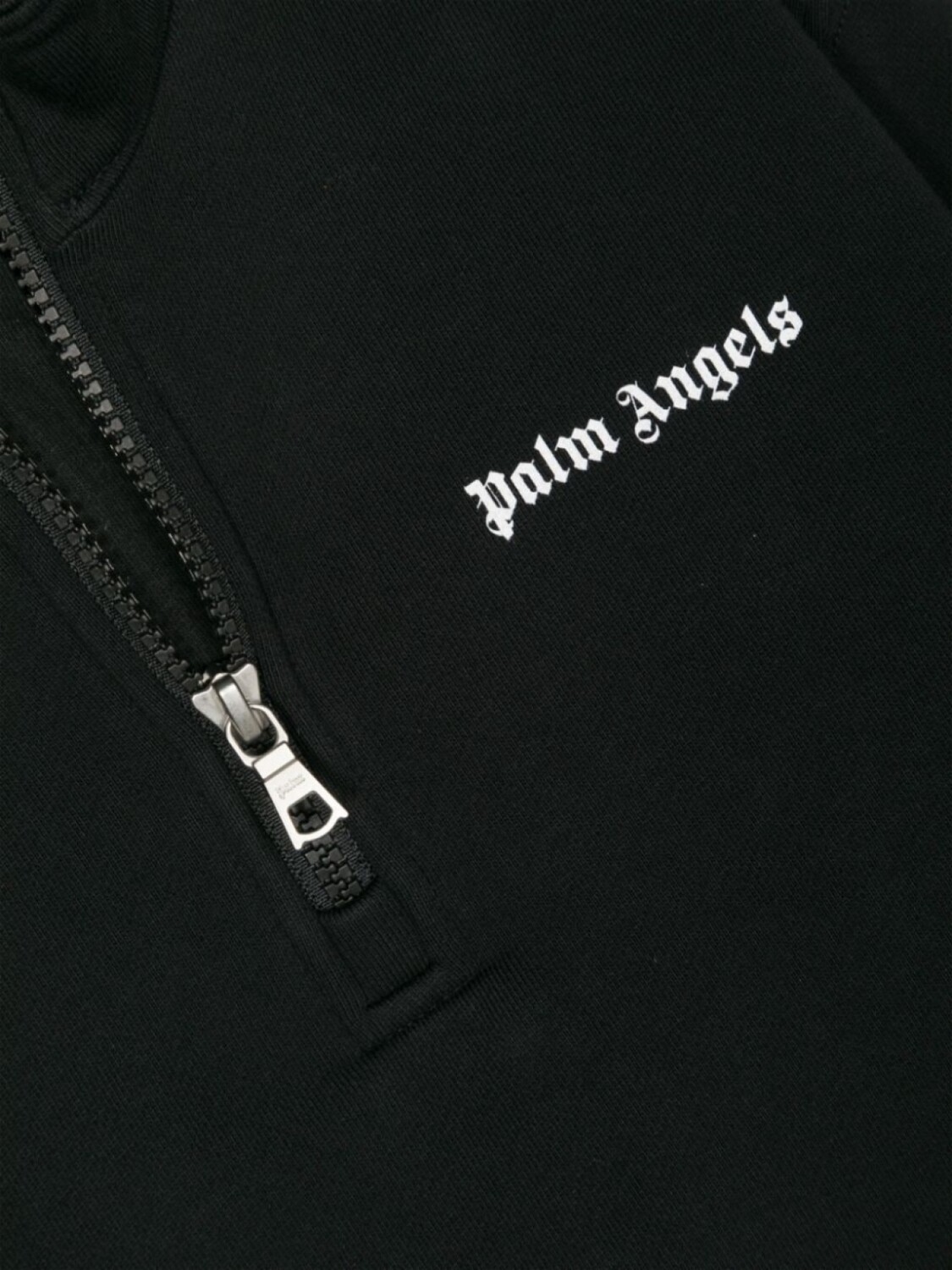 Palm Angels Kids спортивная толстовка на молнии, черный — фото 3