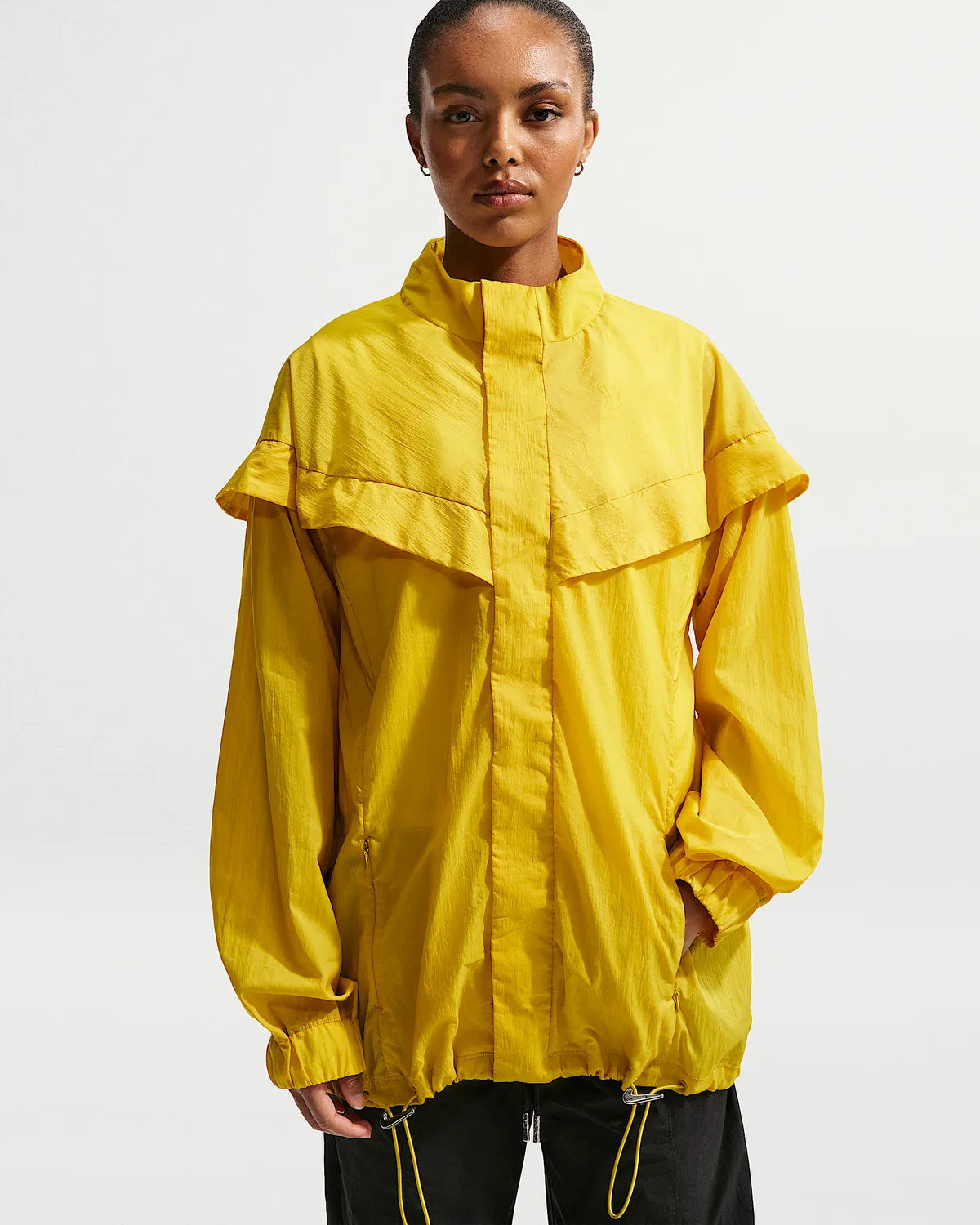 Женская свободная куртка Serena Williams Design Crew, Saffron Quartz/Life Lime/Saffron Quartz