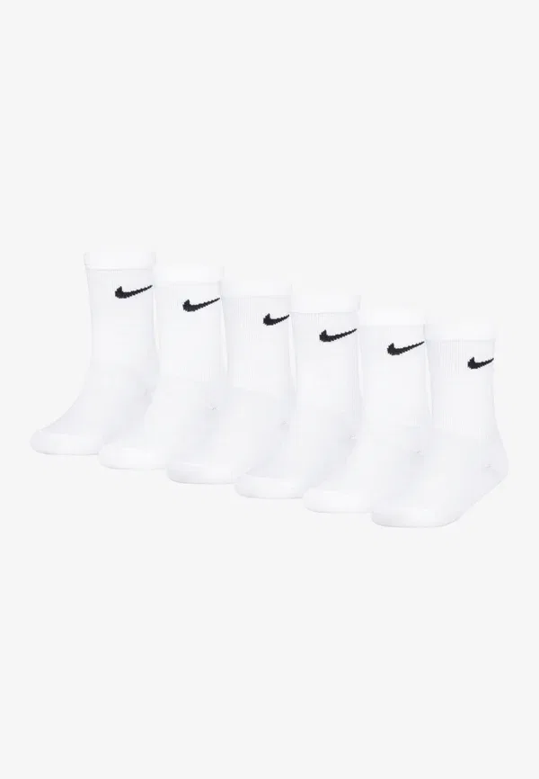 Носки с дышащей тканью Basic crew unisex 6 pack, Nike Sportswear, белый