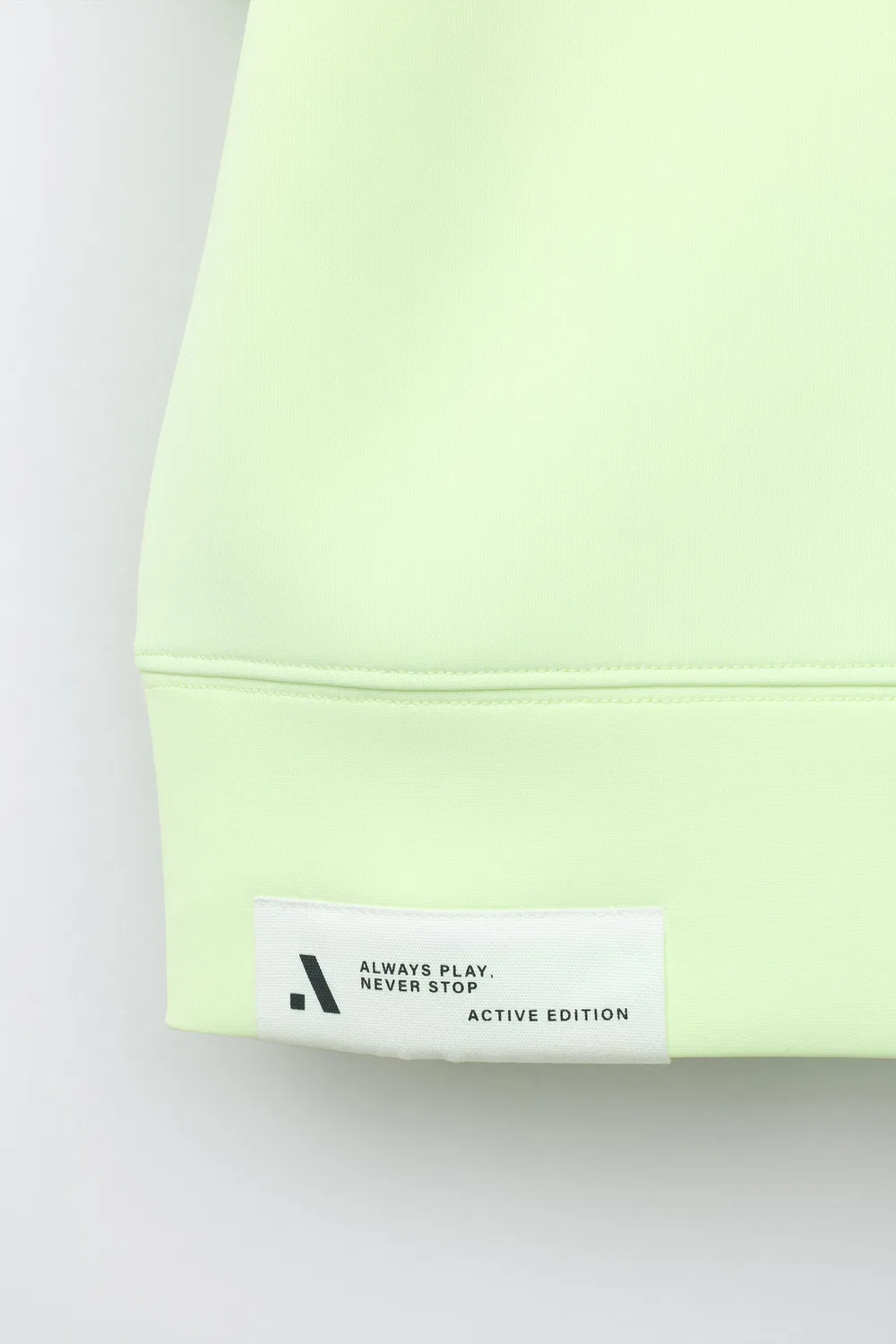 Спортивная неопреновая неоновая футболка ZARA, Fluorescent lime — фото 4