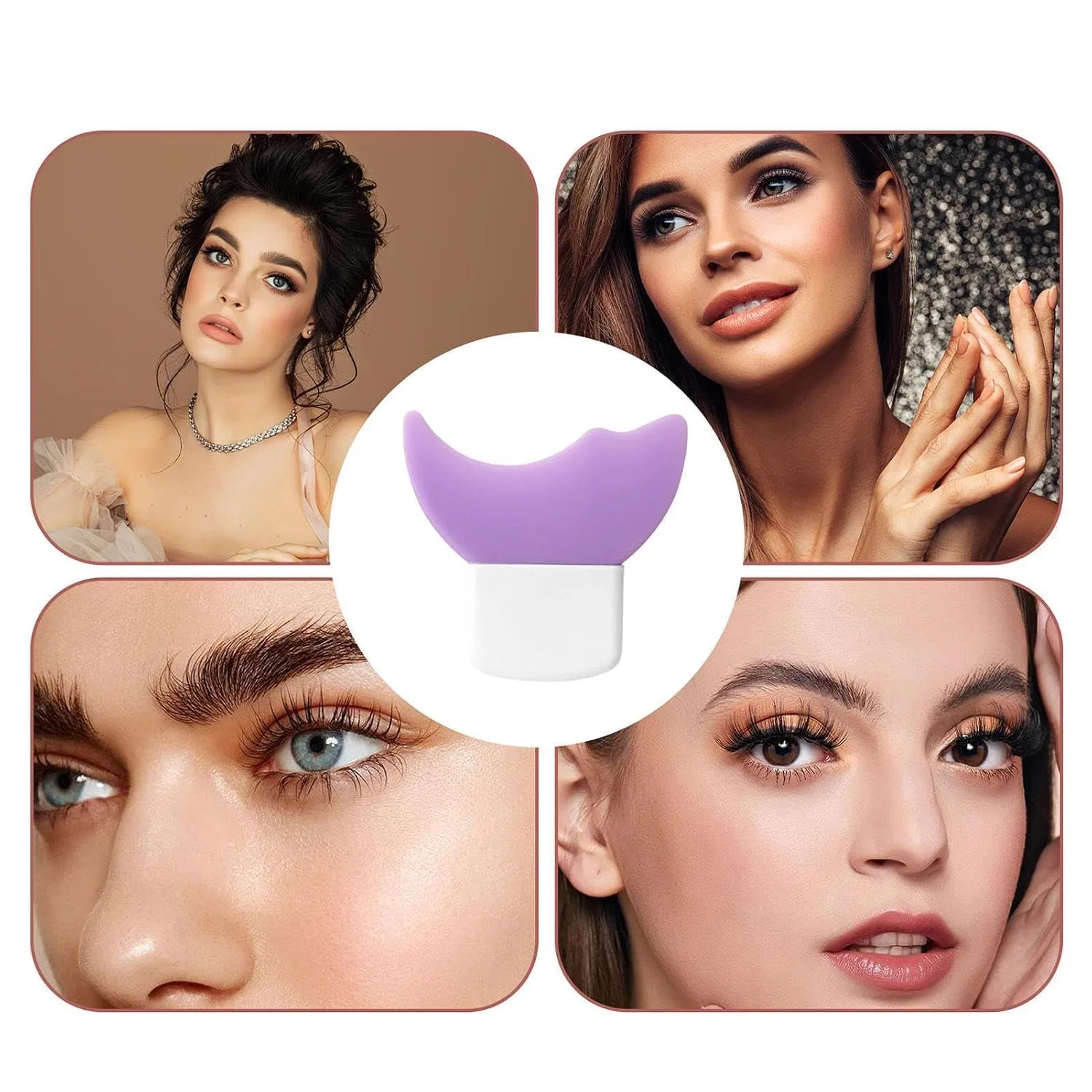 Трафарет для подводки глаз, силиконовый, 1 шт, Purple Generisch — фото 4