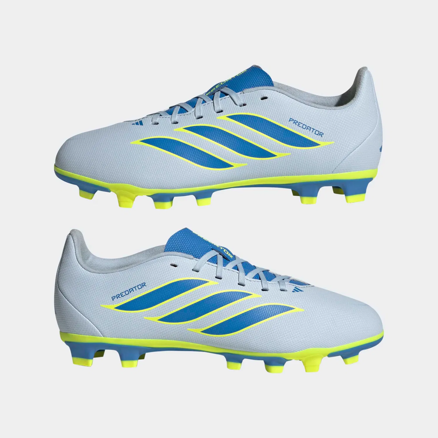 Спортивные кроссовки Adidas Performance Predator Club в пастельно-голубом и темно-голубом цветах — фото 3