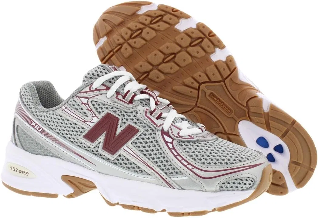 Детские кроссовки для девочек New Balance 740 Bungee GS, Grey/Red-Grey — фото 4