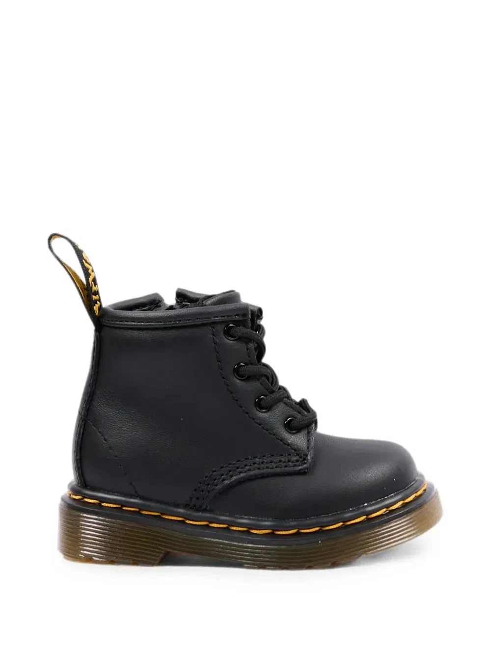 Шнурованные ботильоны 1460 Dr. Martens Kids, черный