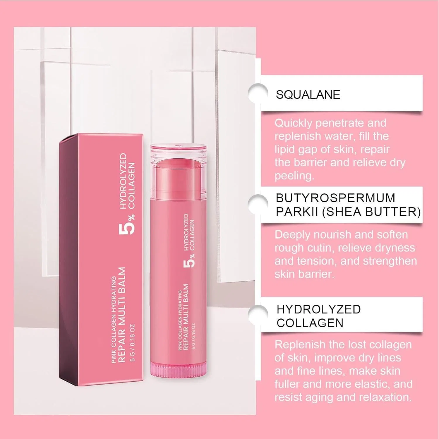 Лосьон — Увлажняющий бальзам-стик для лица и тела Generisch, 5 г — фото 4