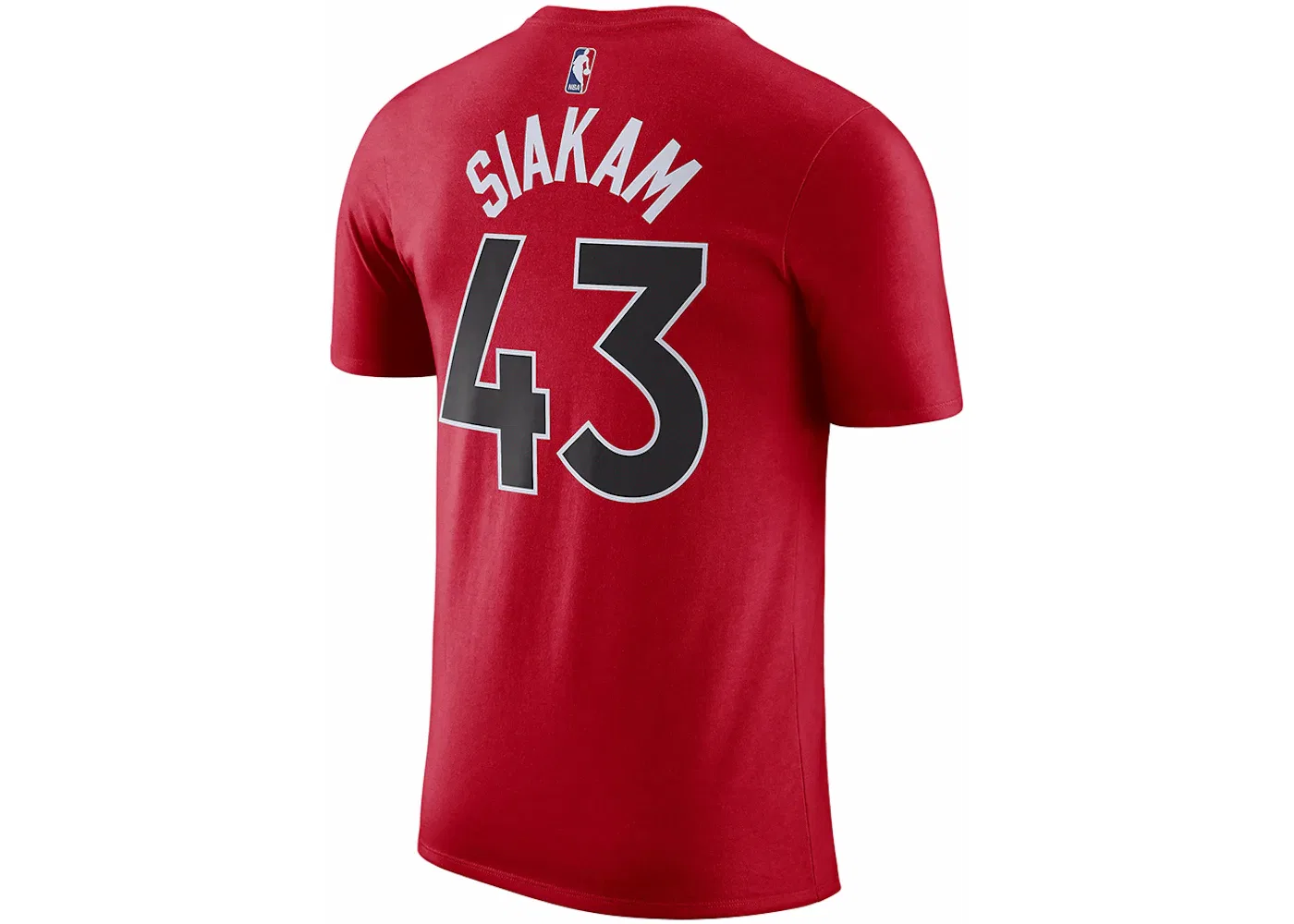 Мужская футболка с принтом Nike NBA Toronto Raptors Pascal Siakam Logo, Red/Black — фото 2