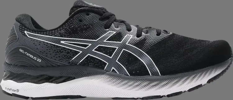 

Кроссовки gel nimbus 23 2e wide 'black white' Asics, черный