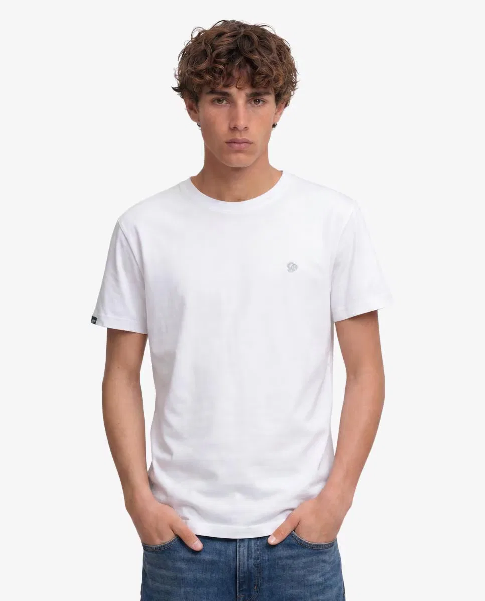 Мужская футболка с вышивкой, Essential Sdco Logo, Superdry, белый