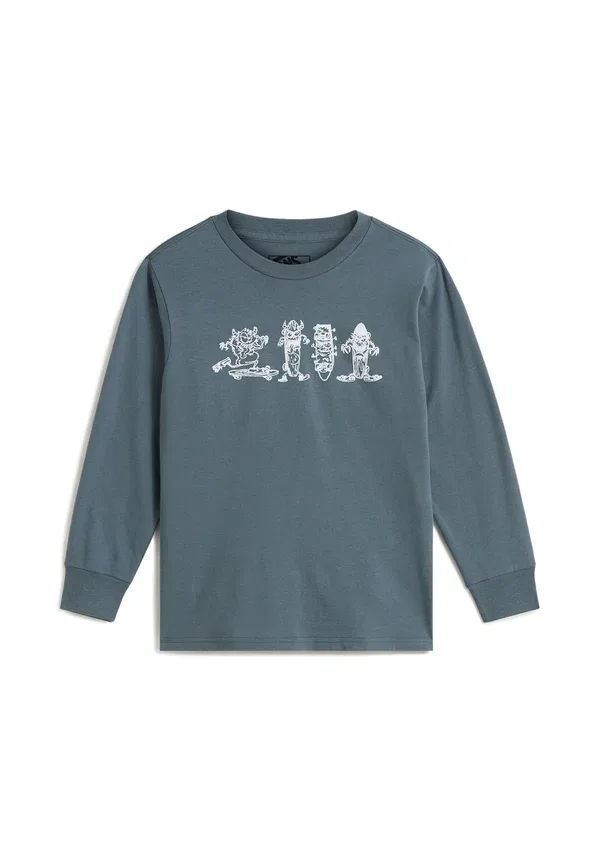 Лонгслив с принтом Long sleeved top Vans, Mottled Blue, синий