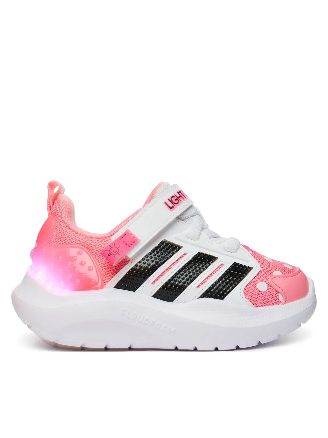 Кроссовки для девочки Disney Lightorama Minnie Mouse Adidas, розовый — фото 4