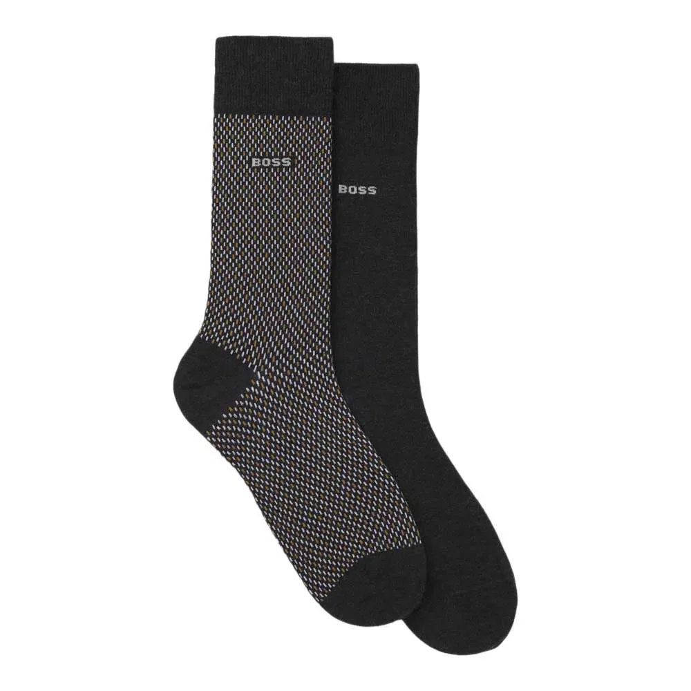 Мужские носки с мелким узором Minipattern BOSS, Black