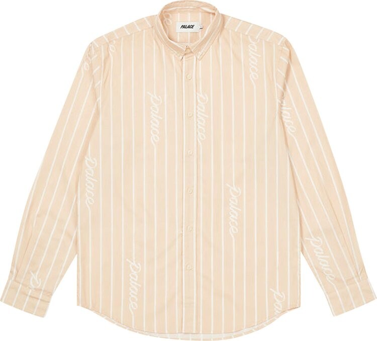

Рубашка Palace Hand Stripe Shirt 'Tan', загар