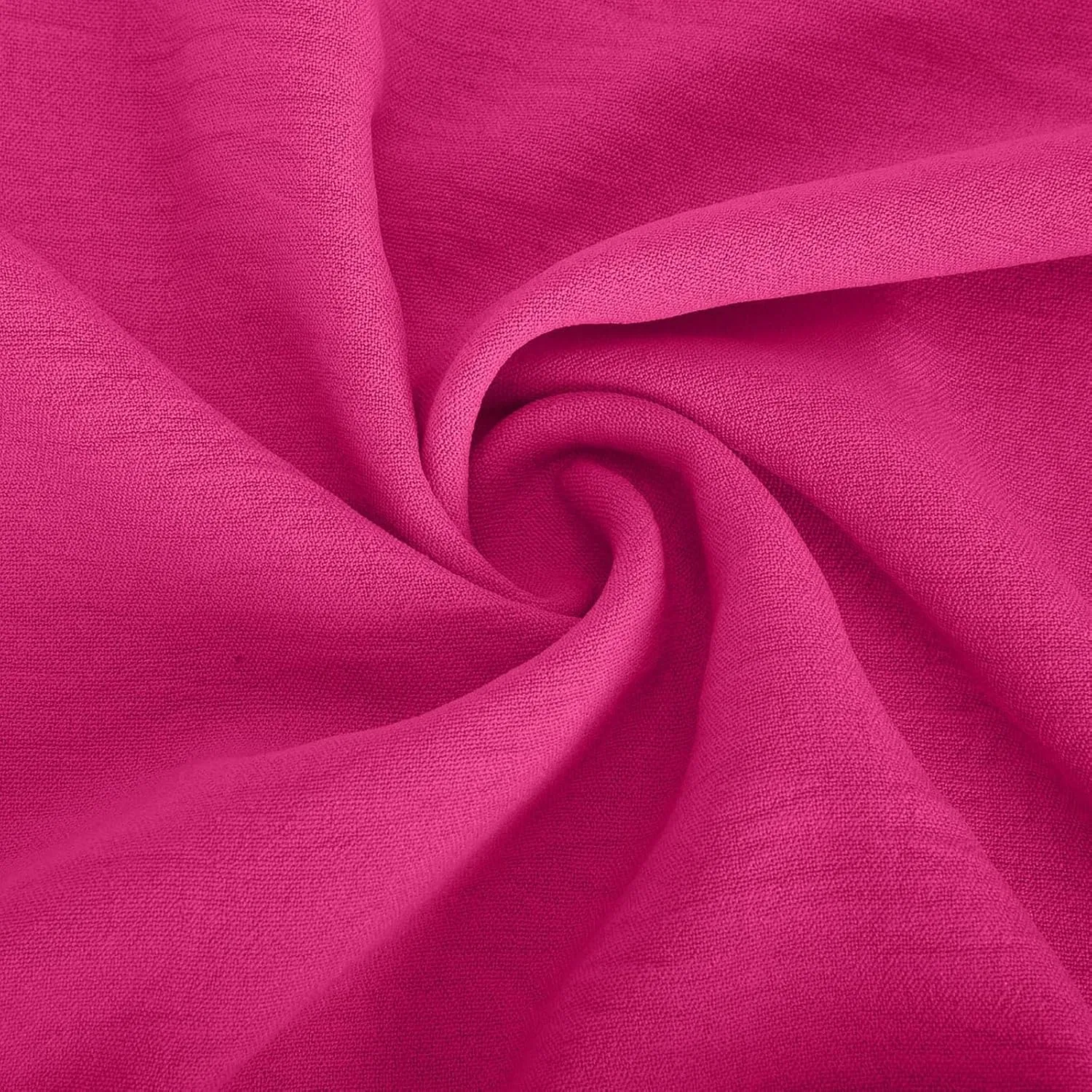 Женское платье-трапеция с воланами на груди, Hot Pink — фото 2
