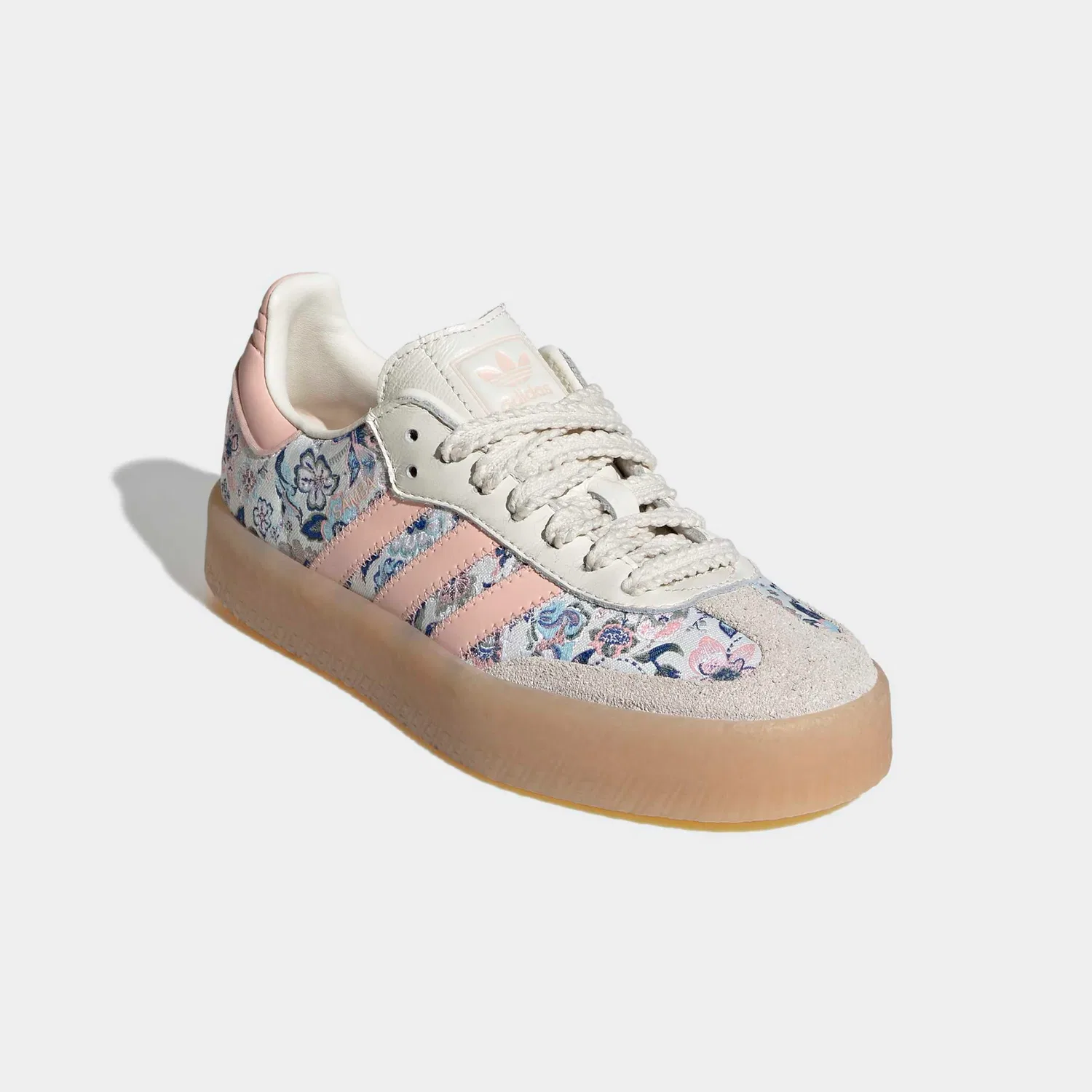 Детские кроссовки с цветочным принтом Adidas Originals, Off White/Blush Pink
