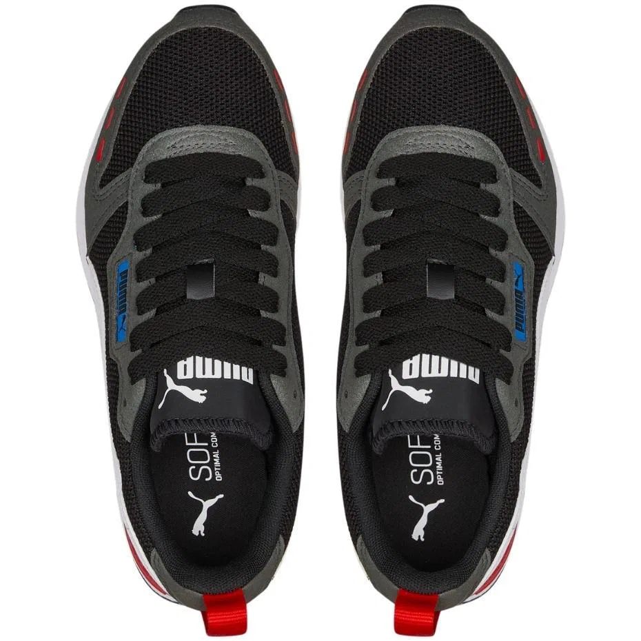 Детские кроссовки Puma R78, Цвет: Schwarz Dunkelgrau Blau — фото 2