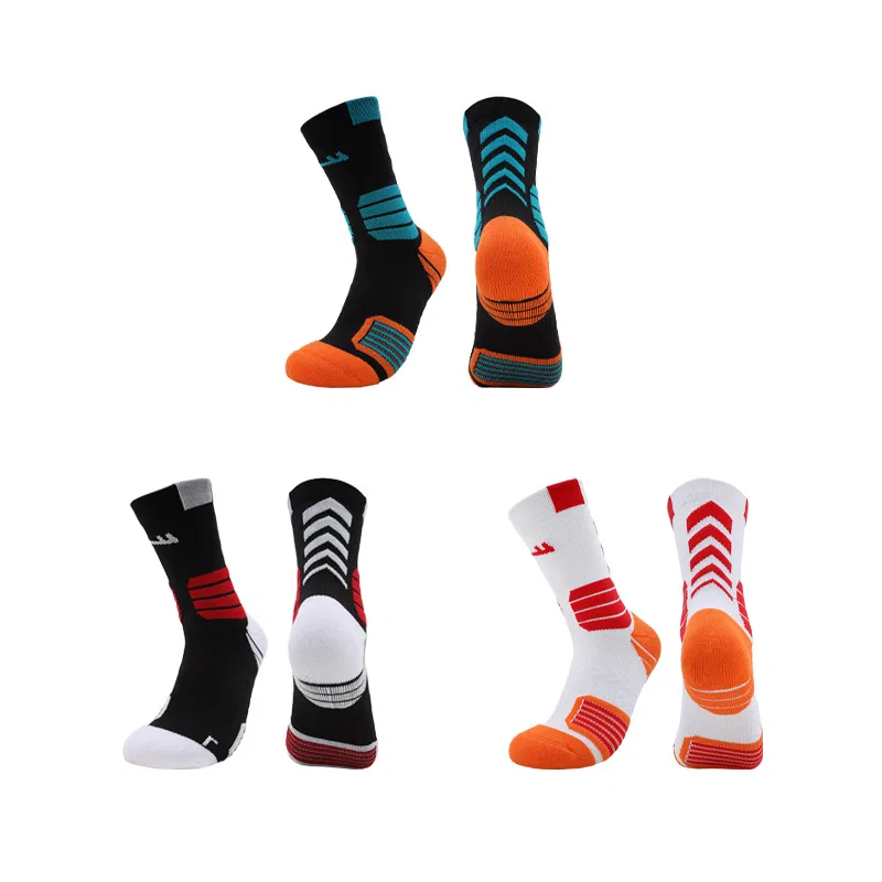 Детские носки с принтом Exclusive Socks Unisex Combo Set WARRIOR, Orange Blue+Bright Red White+Orange Red White