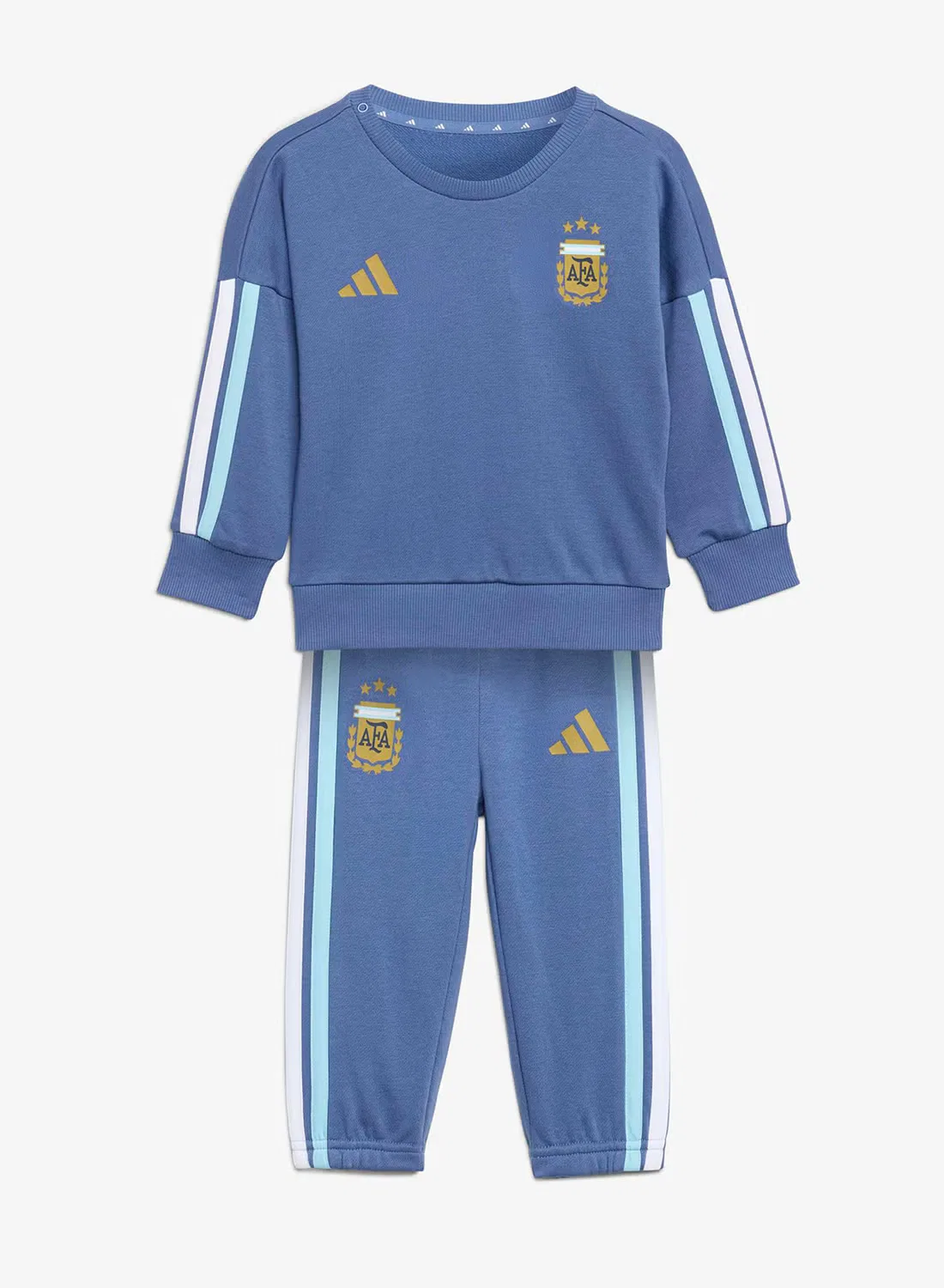 Комплект из футера с длинным рукавом Argentina DNA Adidas, голубой