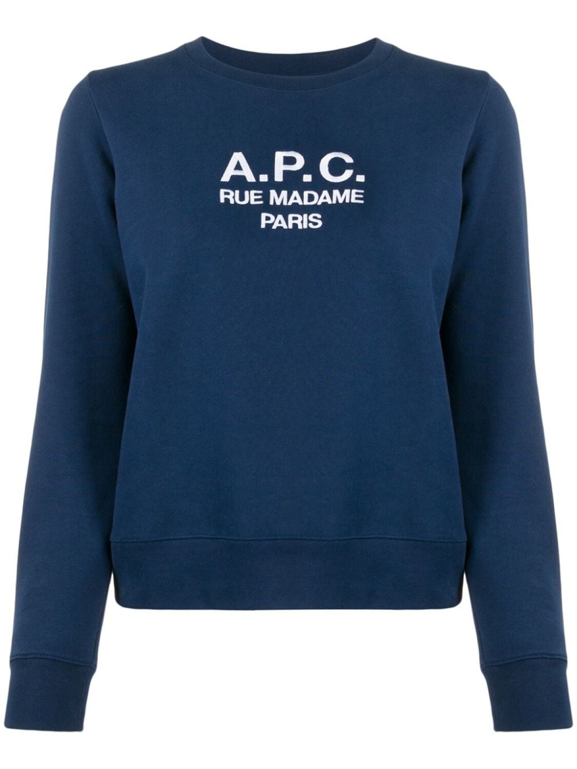 

A.P.C. трикотажный топ с логотипом, синий