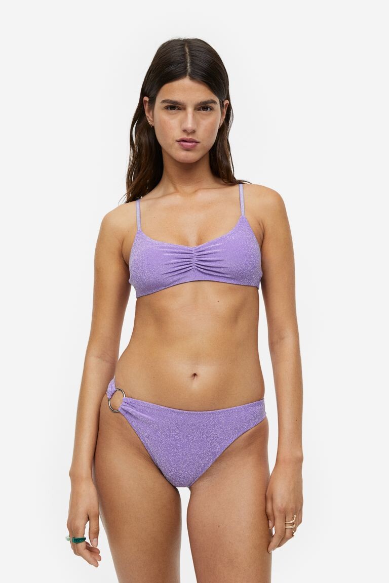 

Мягкий топ бикини H&M, фиолетовый