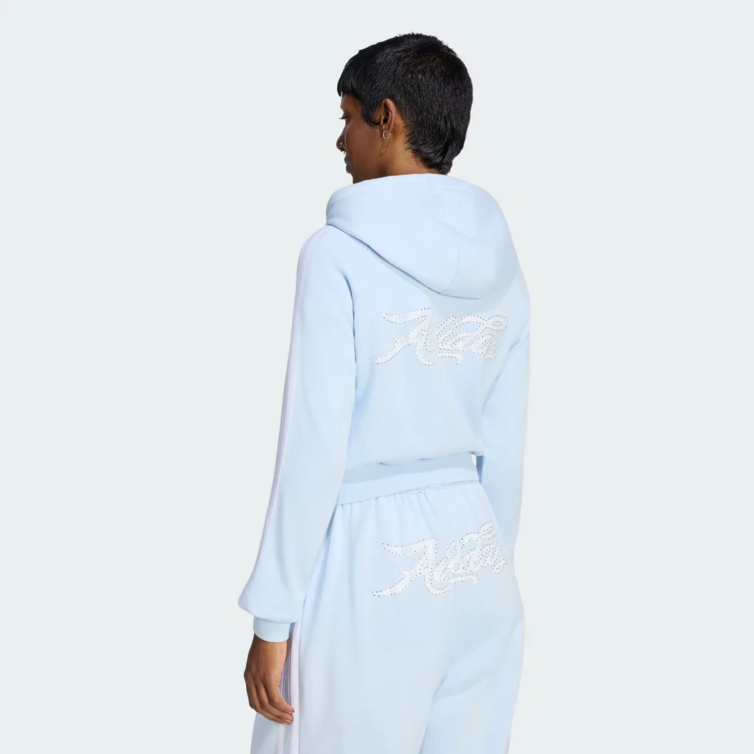 Женская олимпийка на короткой молнии Adidas Originals, Crystal Sky