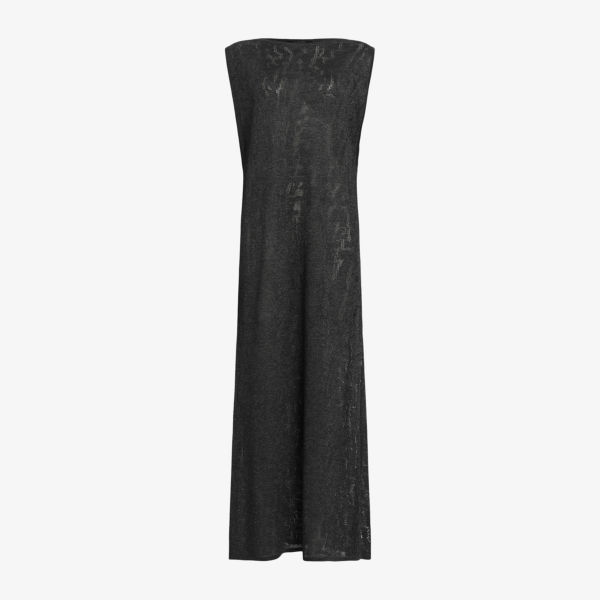 

Платье безрукавное Allsaints Kaito с лодочным вырезом, серый