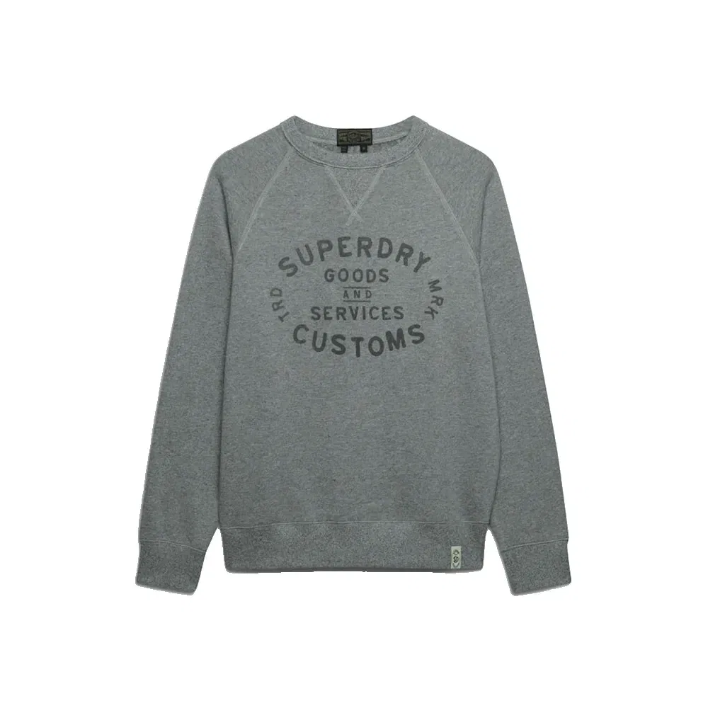 Свитшот Vintage Print Superdry, серый — фото 3