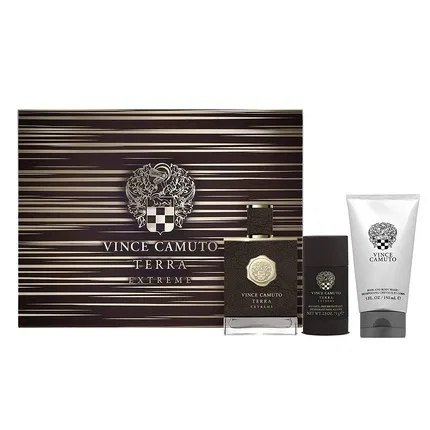 Парфюмерный набор Vince Camuto Terra Extreme Eau de Parfum Spray Cologne for Men Gift Set, Brown