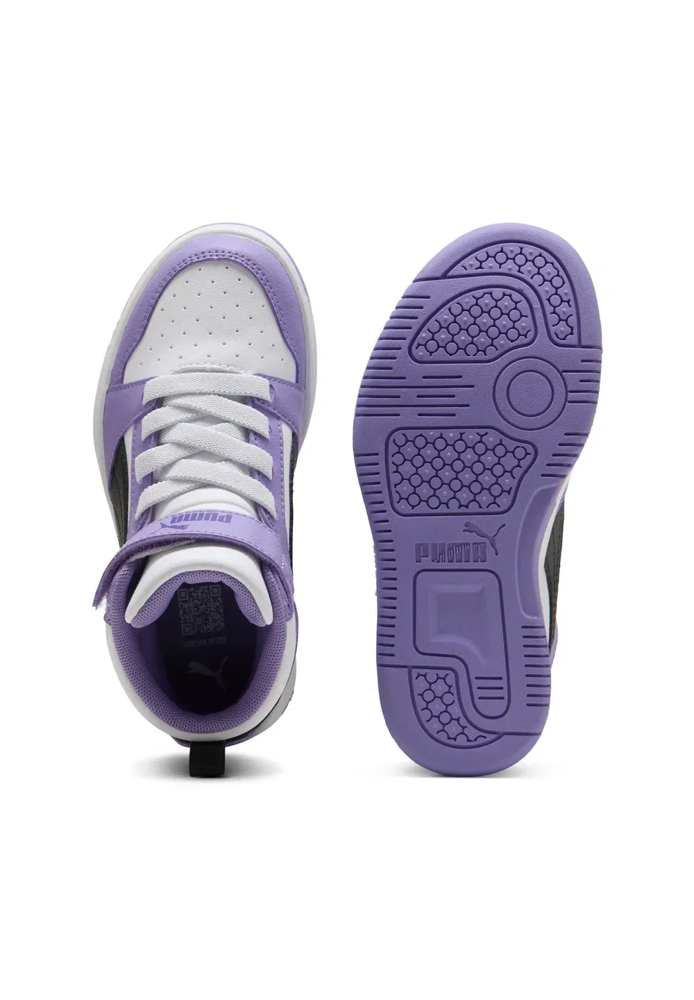Rebound v6 mid ac+ps - высокие кроссовки Puma, Viola — фото 3
