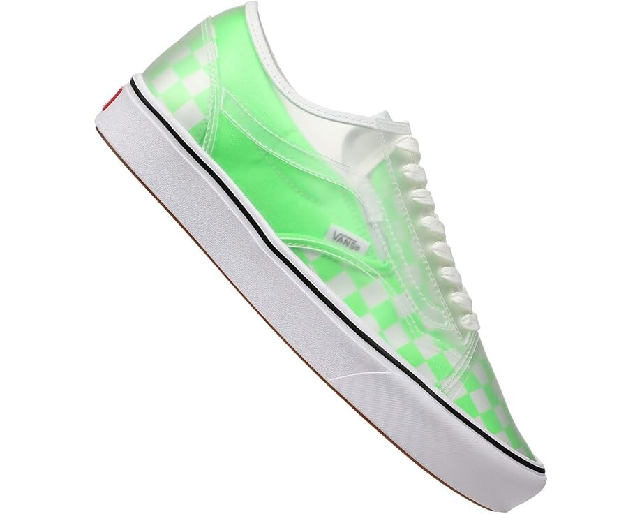 

Кроссовки Unisex Vans Comfycush Slip-Skool, цвет Green Gecko/True White