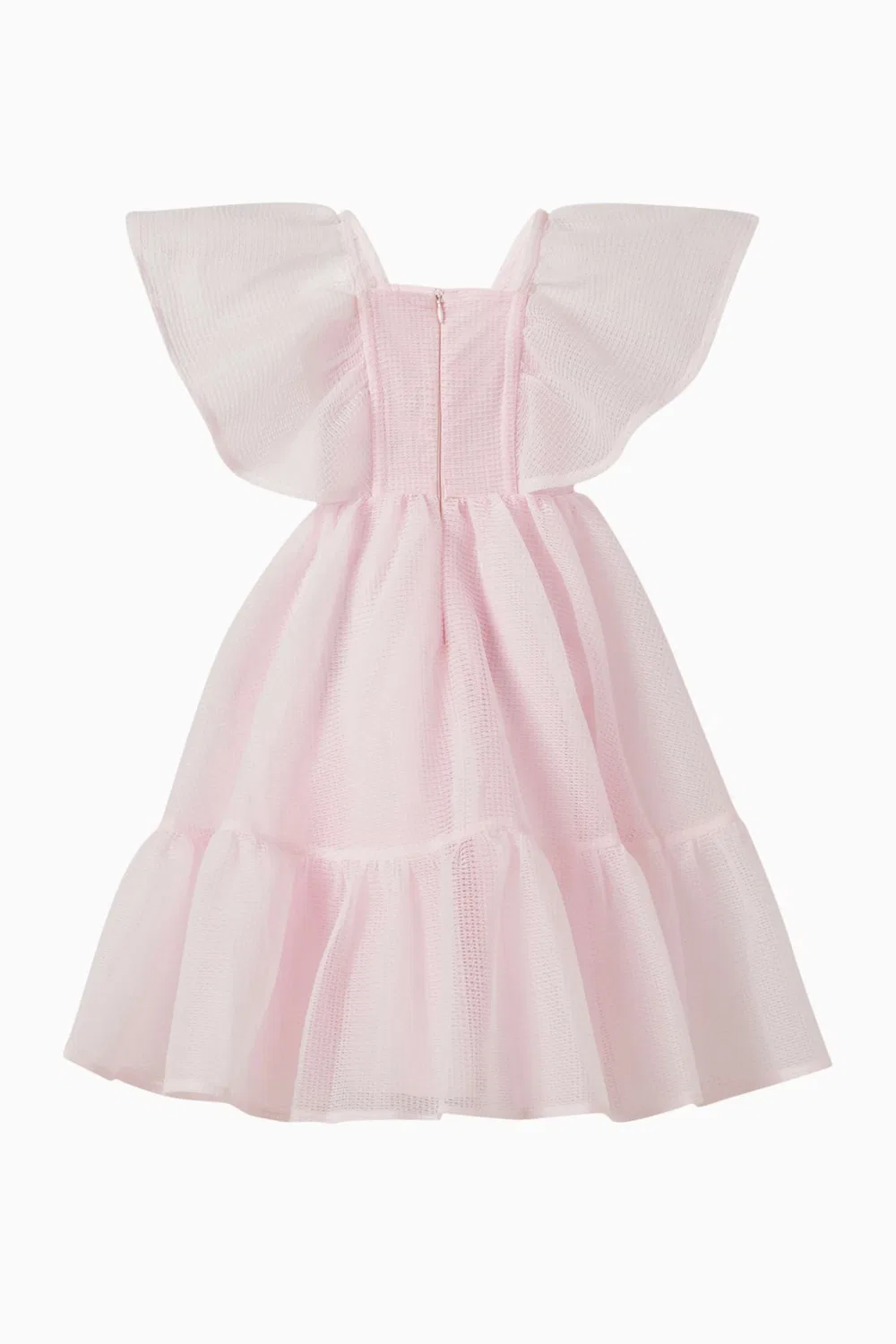 Платье с расклешенными рукавами из тюля Poca & Poca — фото 3