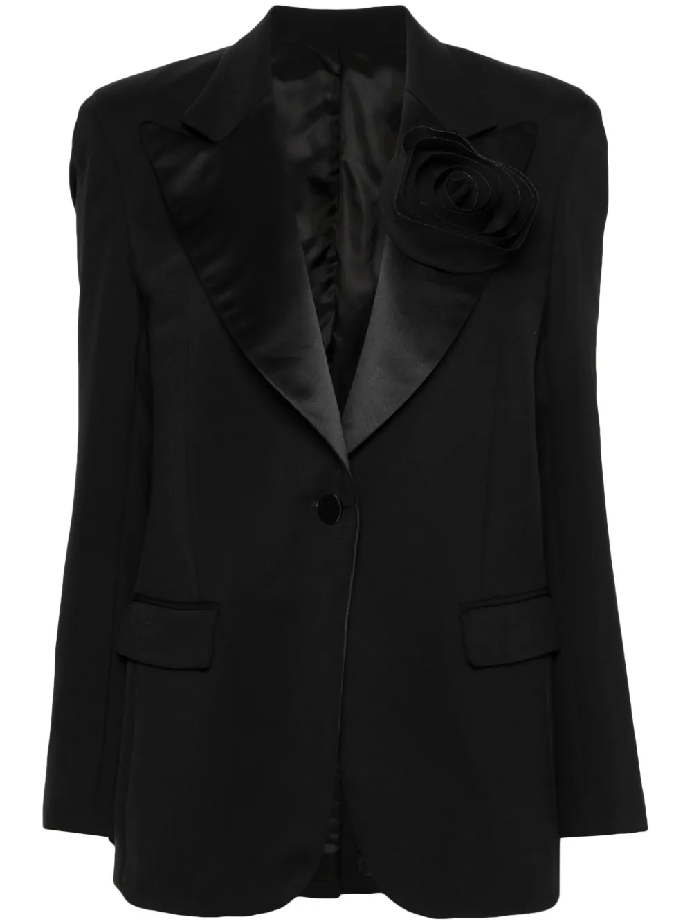 

Креповый блейзер Viktor & Rolf, черный