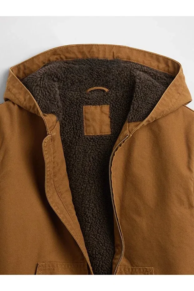Детская куртка для мальчиков джинсовая Gap, Light Brown-000 — фото 3