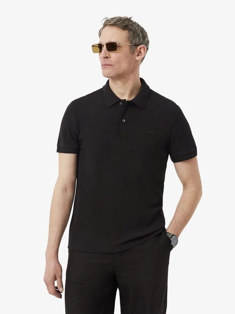 Футболка поло Lacoste с коротким рукавом, классическая, коричневый
